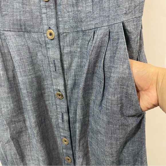 Boden Blue Sleeveless Scoop Neck Midi Sundress - Picture 10 of 13